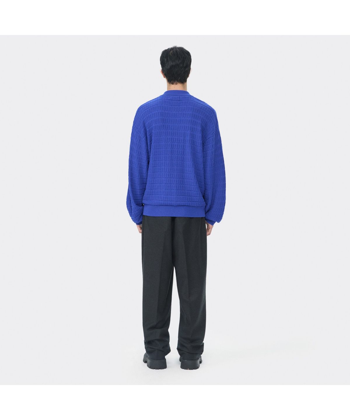 커스텀멜로우(CUSTOMELLOW) Blue Collar Fine Textured Sweater CWWAW25807BUX