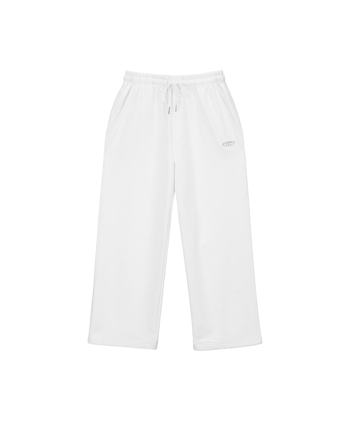 본투윈(BORN TO WIN) CHROME B SEMI WIDE PANTS [WHITE]