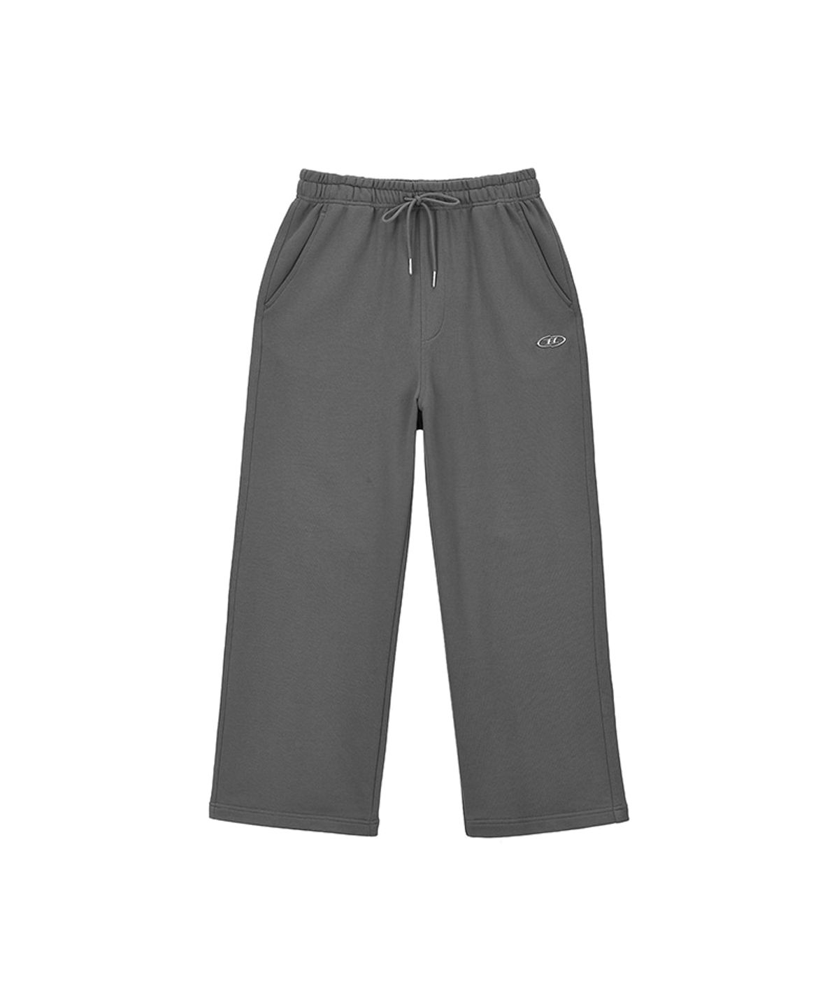 본투윈(BORN TO WIN) CHROME B SEMI WIDE PANTS [CHARCOAL]