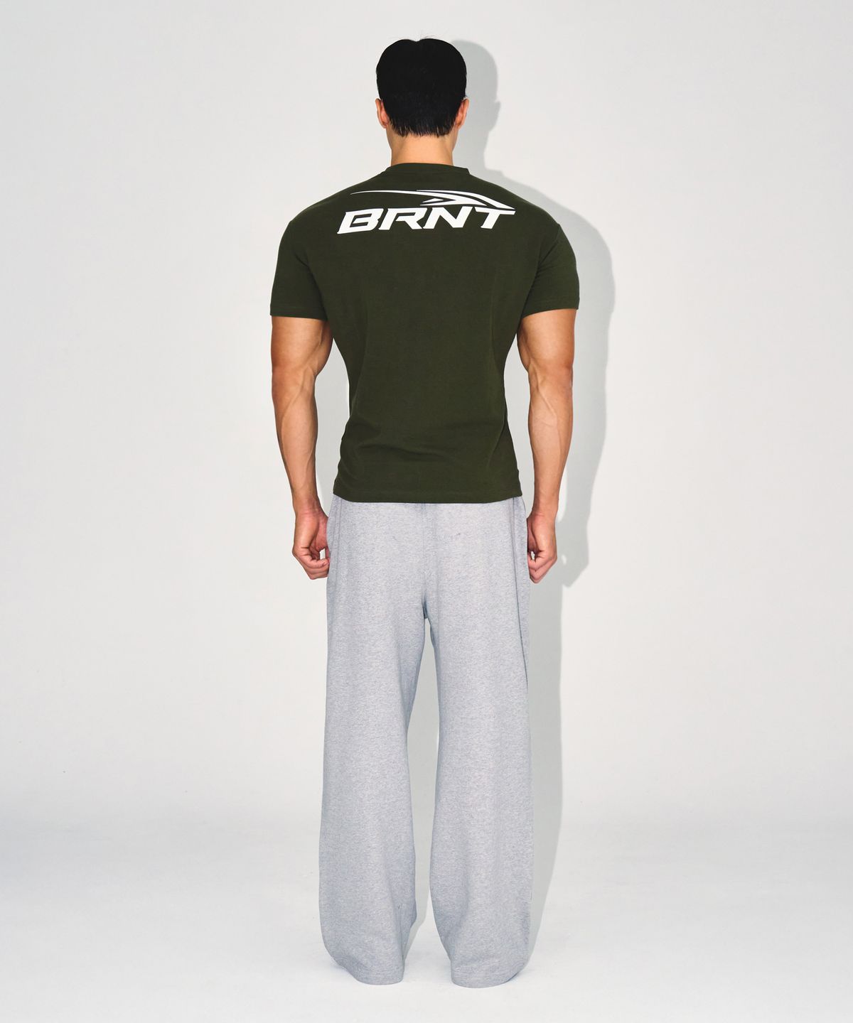 본투윈(BORN TO WIN) CHROME B SEMI WIDE PANTS [MELANGE GREY]