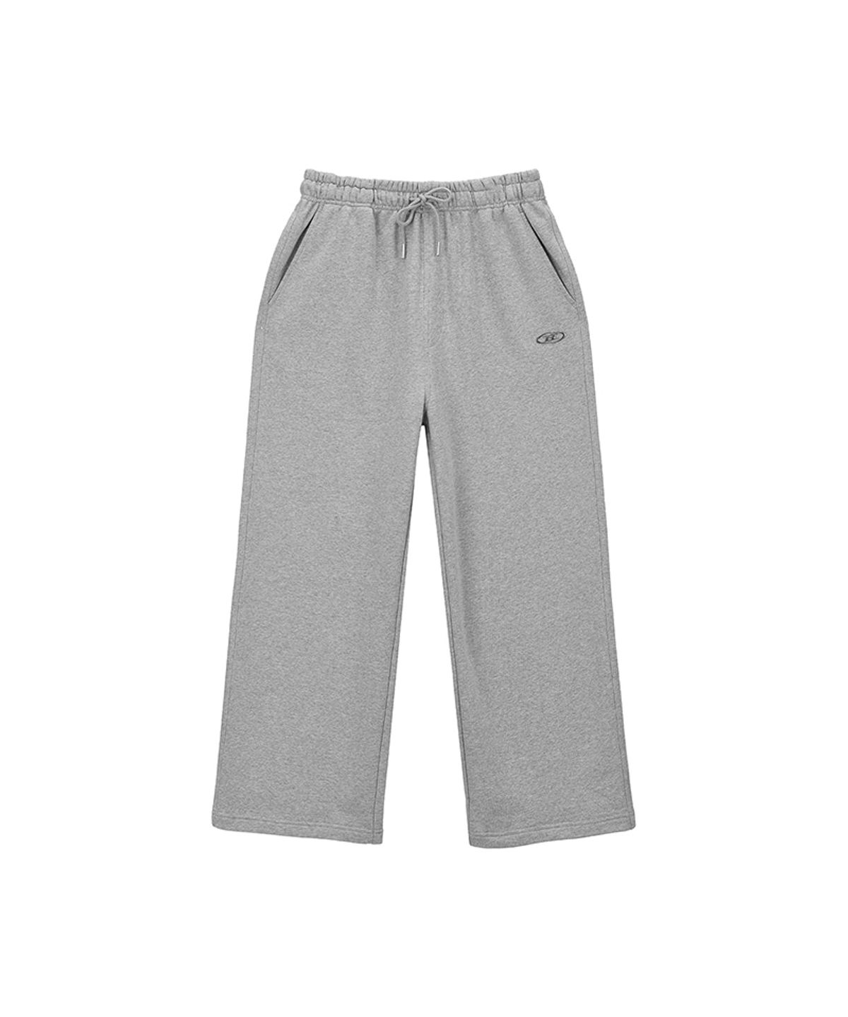 본투윈(BORN TO WIN) CHROME B SEMI WIDE PANTS [MELANGE GREY]