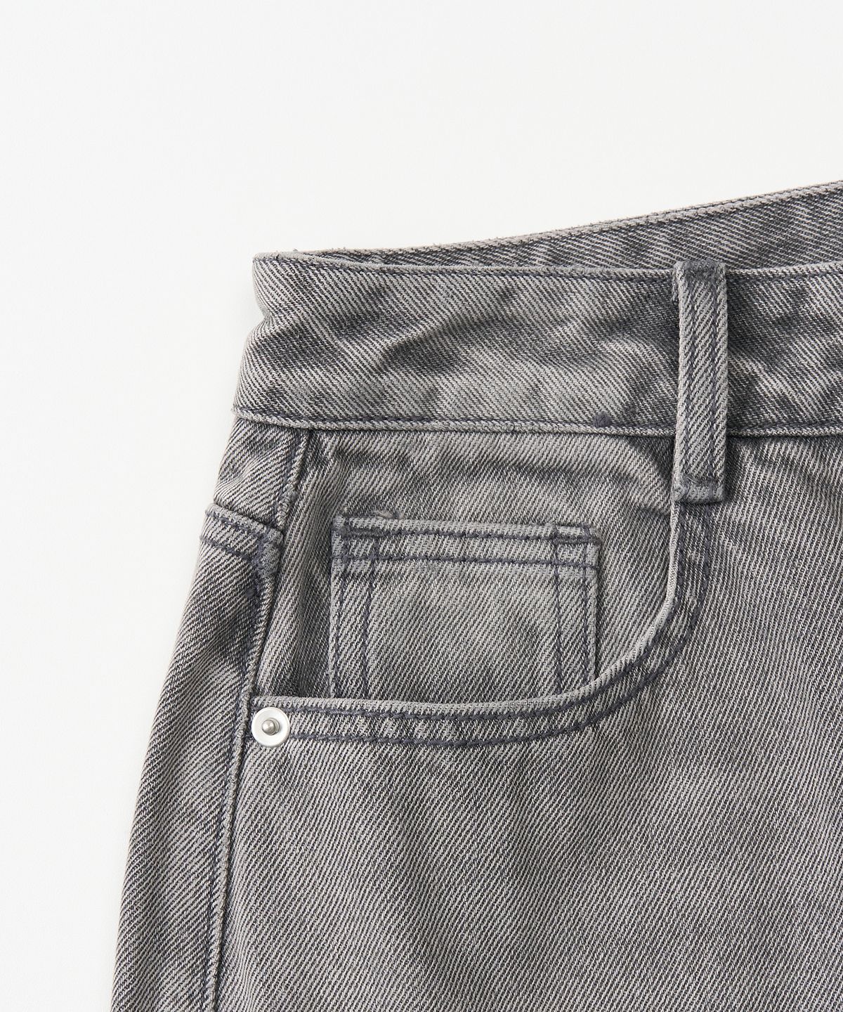 토피 우먼(TOFFEE WOMEN) W 애시드 페이드 데님 팬츠 (GREY)