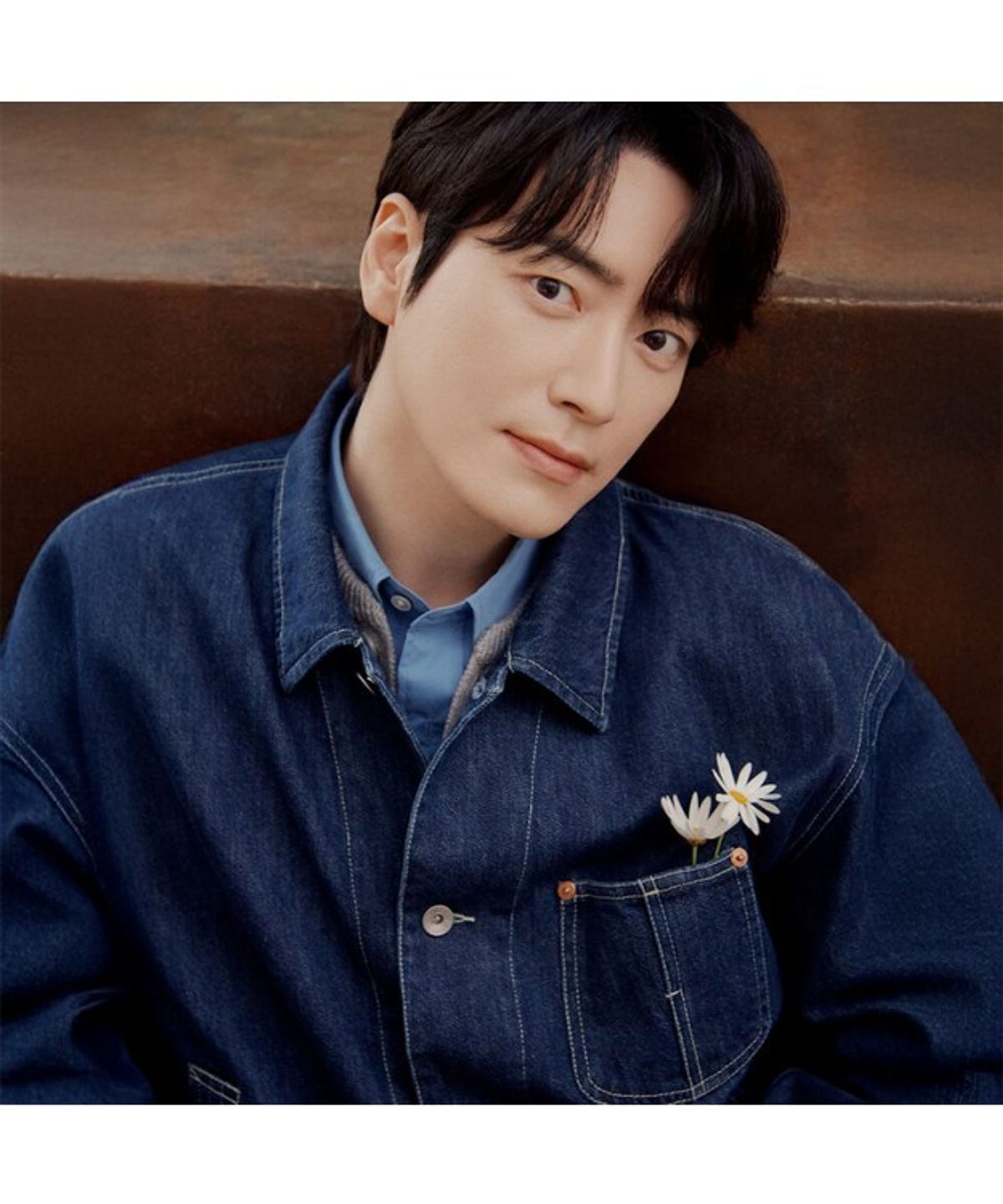 빈폴 멘(BEANPOLE MEN) 데님 워크 재킷  블루