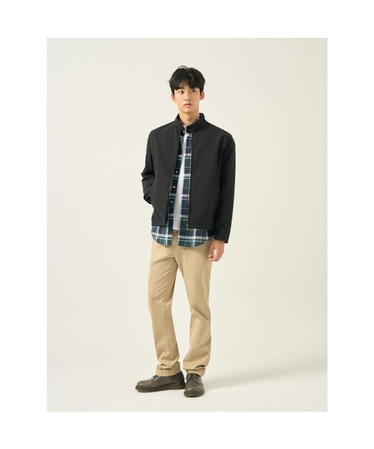 빈폴 멘(BEANPOLE MEN) [Essential] 해링턴 재킷  블랙