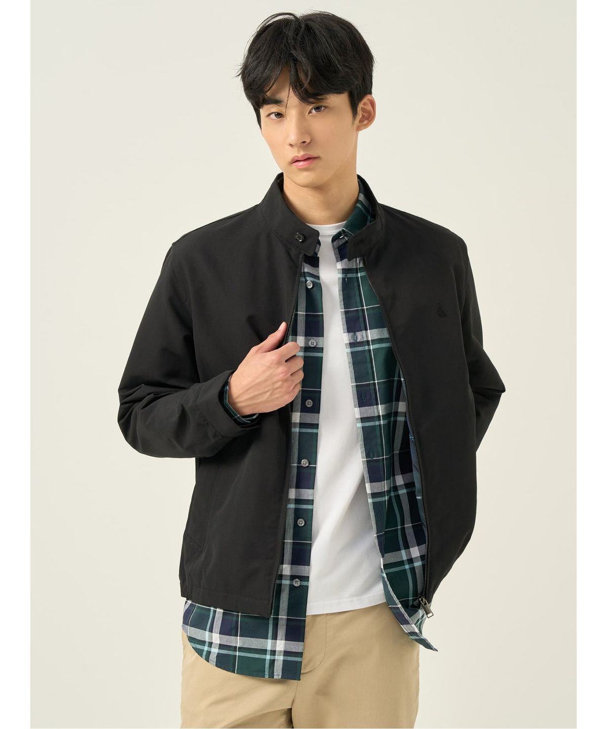 빈폴 멘(BEANPOLE MEN) [Essential] 해링턴 재킷  블랙