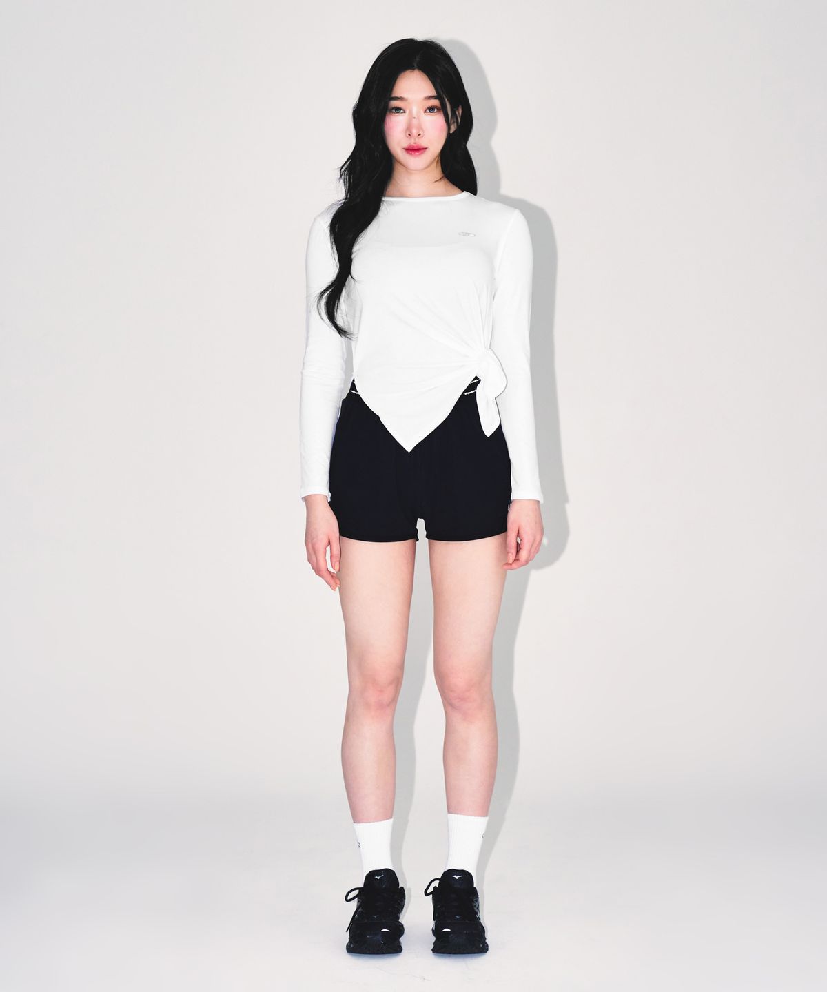 본투윈(BORN TO WIN) W MODAL TIE LONG SLEEVE [WHITE]