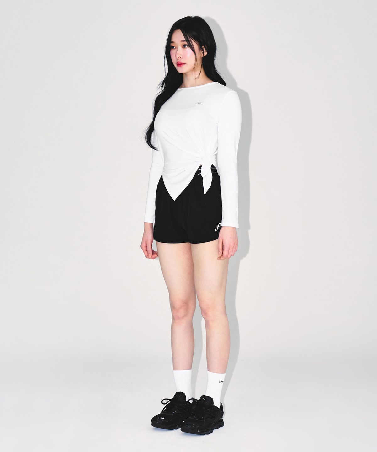 본투윈(BORN TO WIN) W MODAL TIE LONG SLEEVE [WHITE]
