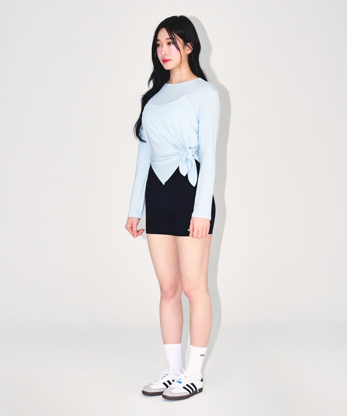 본투윈(BORN TO WIN) W MODAL TIE LONG SLEEVE [SKY BLUE]