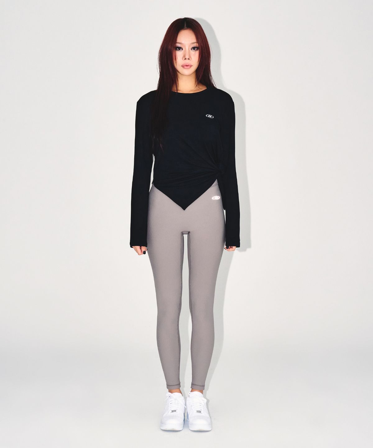 본투윈(BORN TO WIN) W MODAL TIE LONG SLEEVE [BLACK]