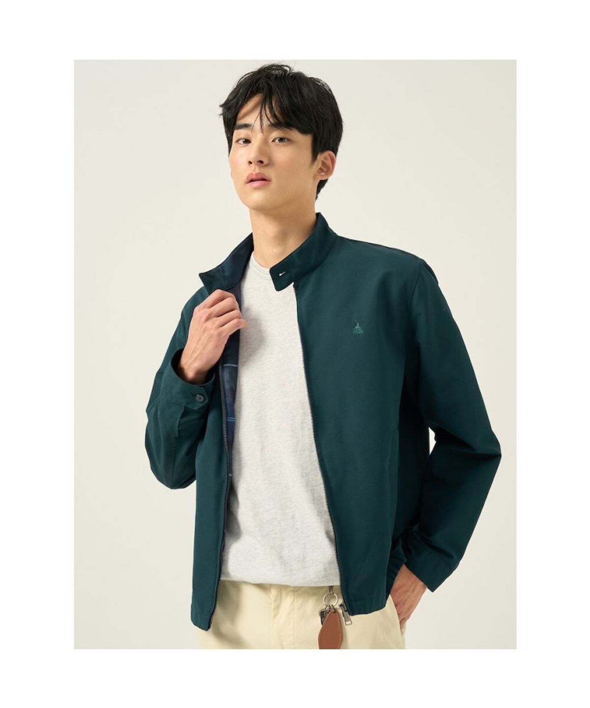 빈폴 멘(BEANPOLE MEN) [Essential] 해링턴 재킷  그린