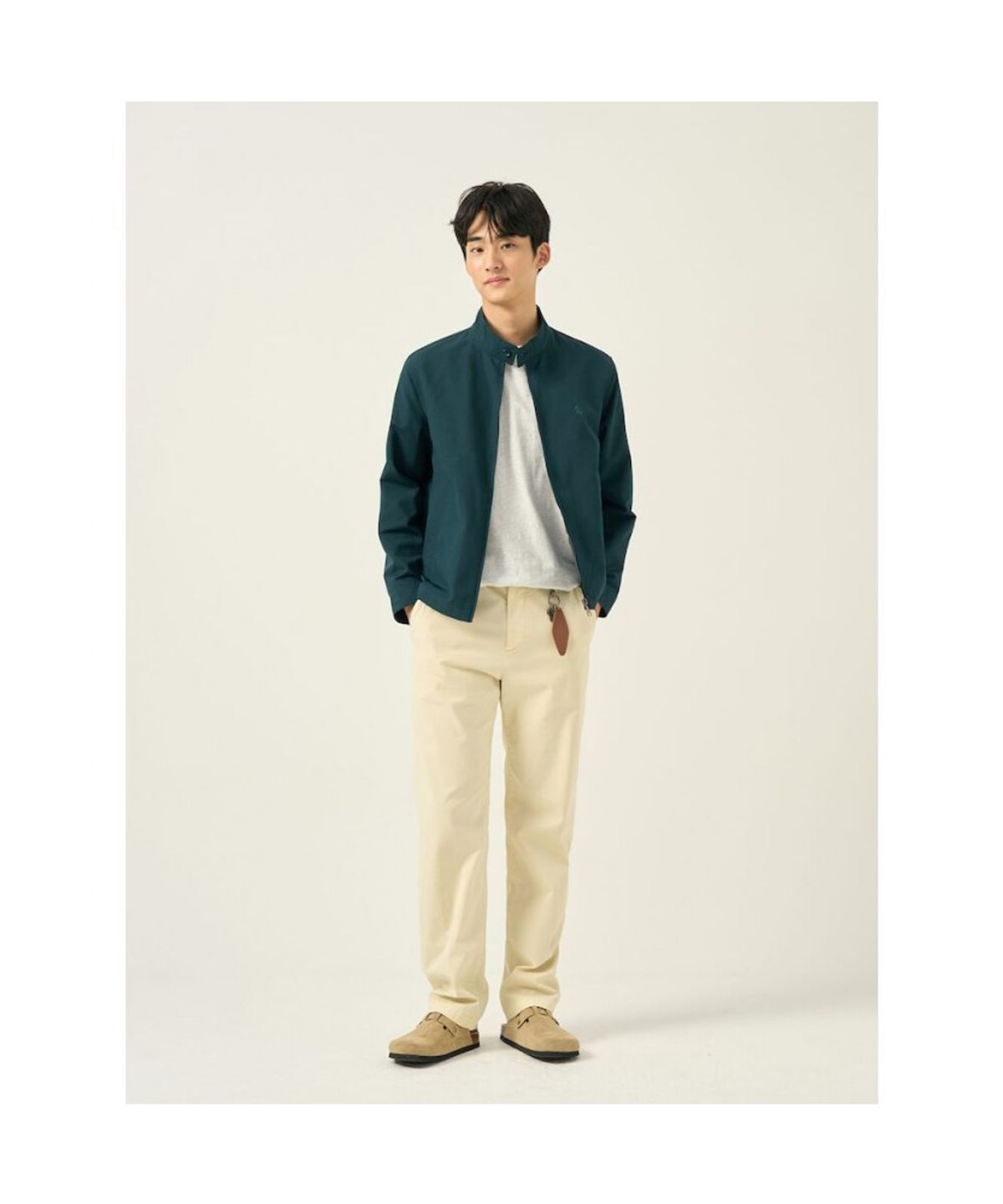 빈폴 멘(BEANPOLE MEN) [Essential] 해링턴 재킷  그린