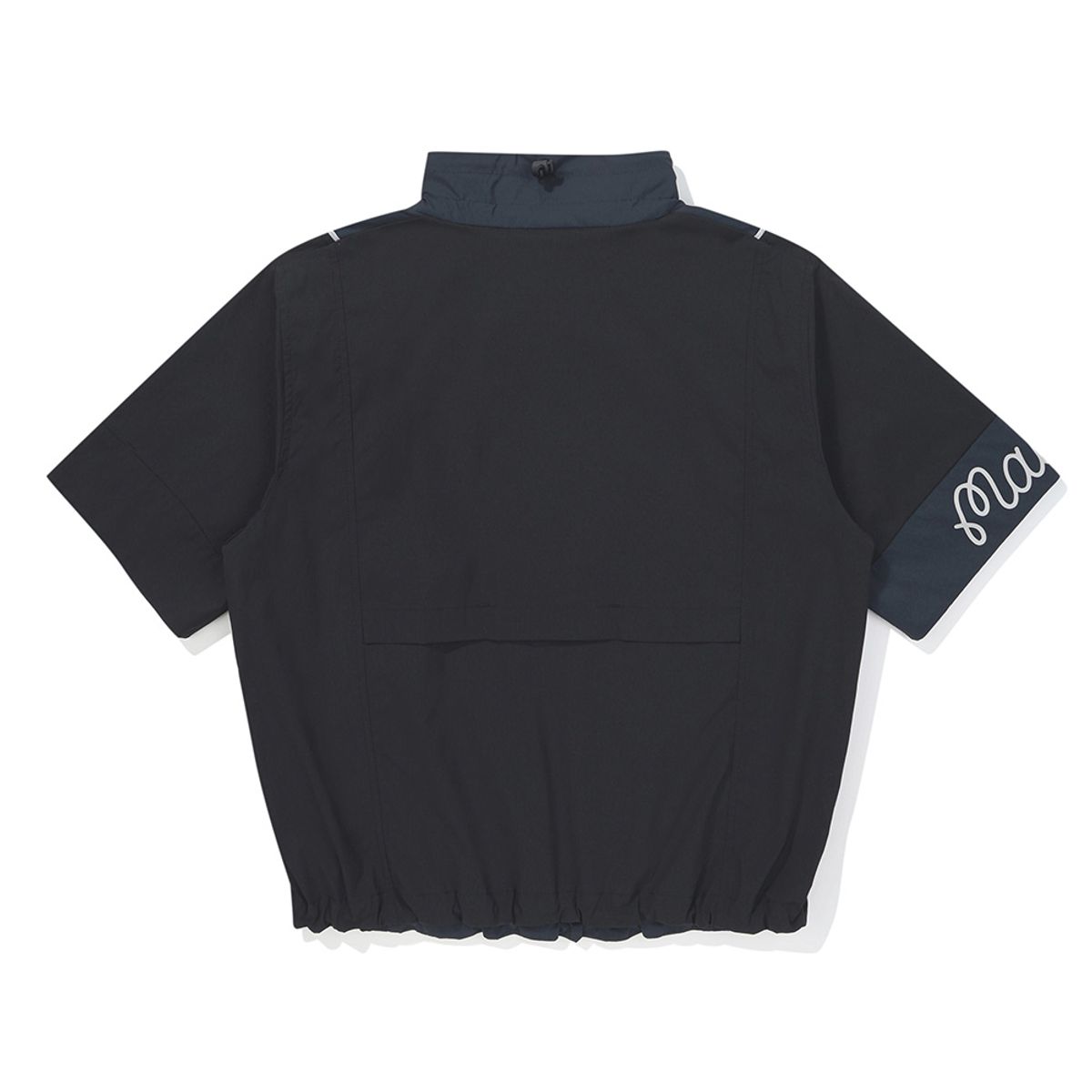 말본 골프(MALBON GOLF) 여성 컬러 블럭 반팔 아노락 NAVY (WOMAN)