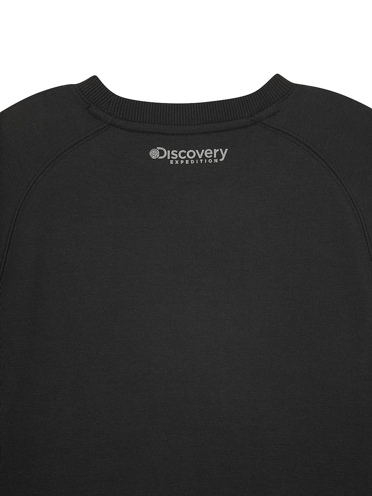 디스커버리 키즈(DISCOVERY KIDS) 키즈 에센셜 스몰로고 맨투맨 (BLACK)