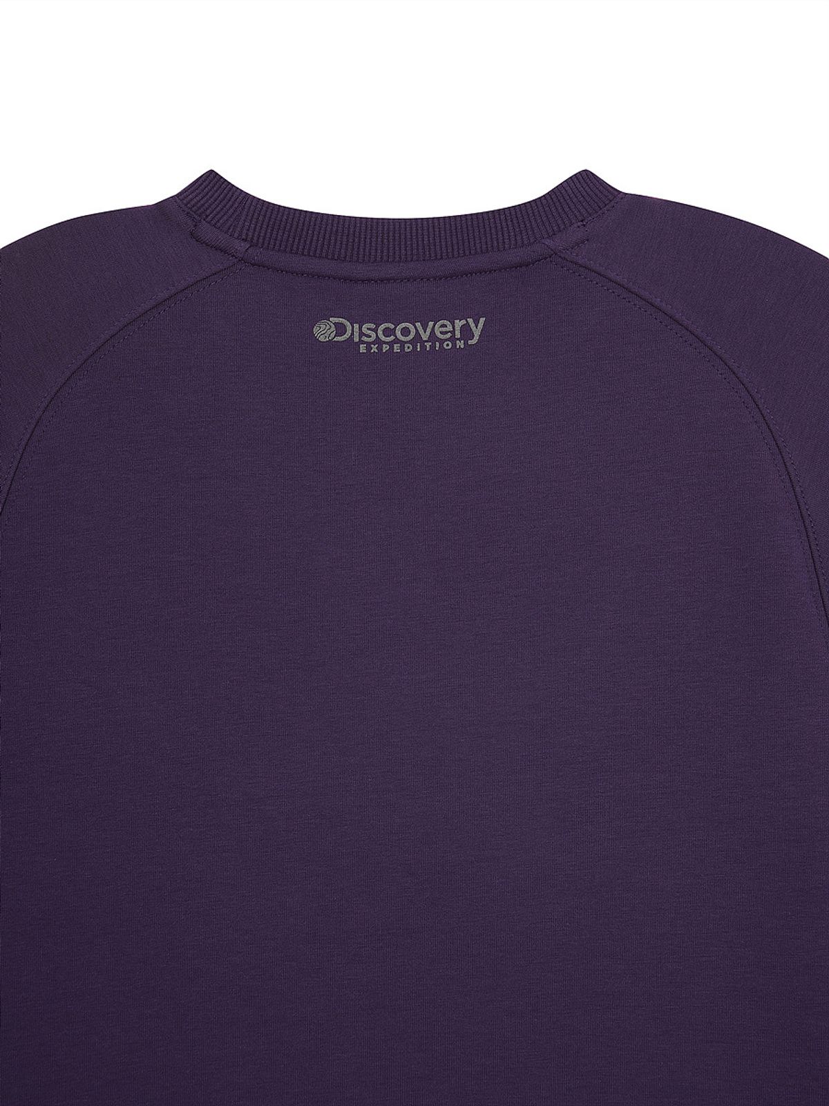 디스커버리 키즈(DISCOVERY KIDS) 키즈 에센셜 스몰로고 맨투맨 (PURPLE)