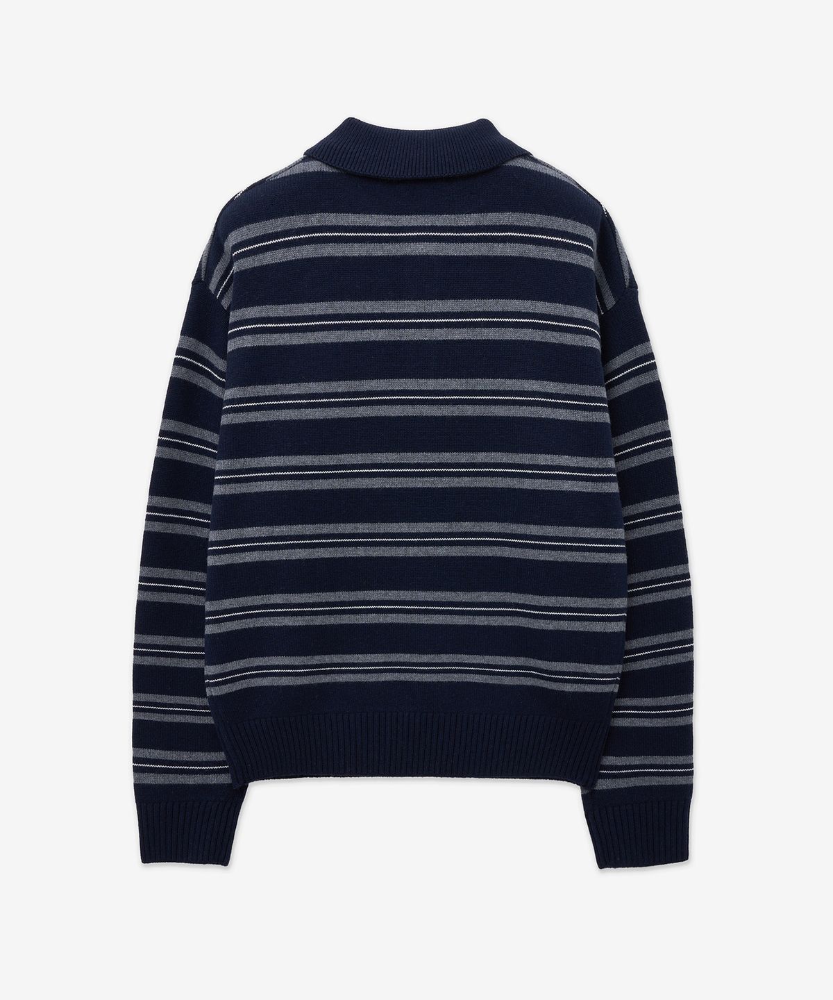 티엔지티(TNGT) Oversized Stripe Polo Knit Top (Navy) TNSW5F112N2