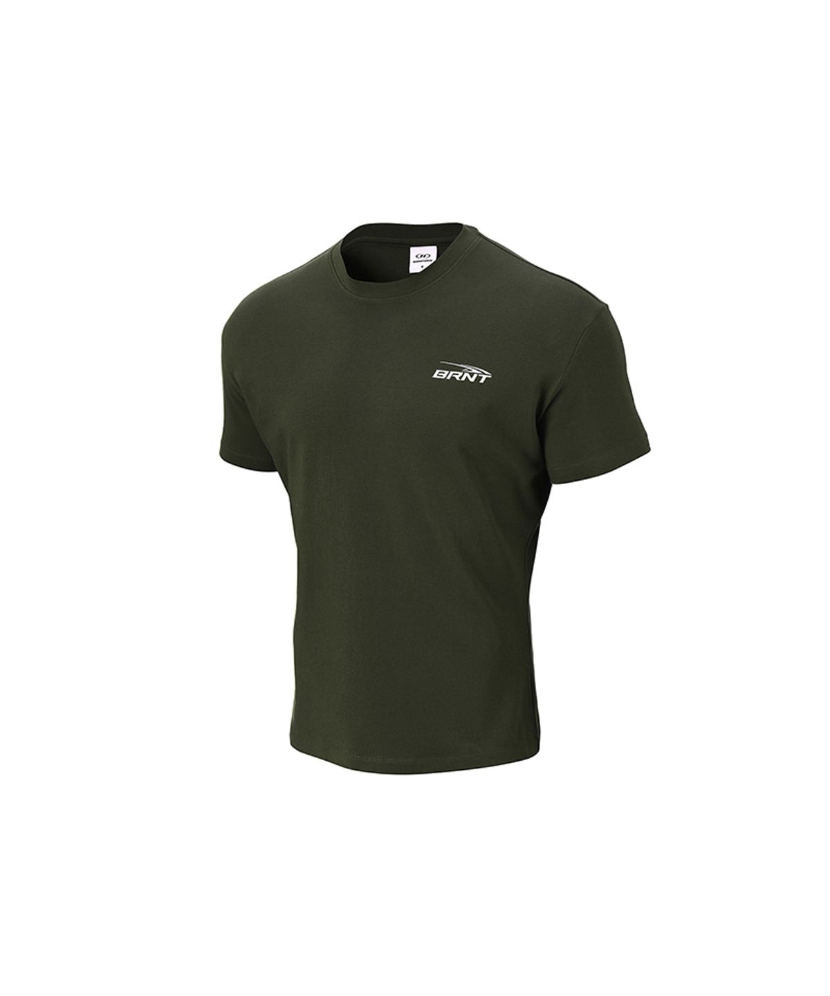 본투윈(BORN TO WIN) BRNT BACK LOGO MUSCLE FIT T-SHIRTS [KHAKI]