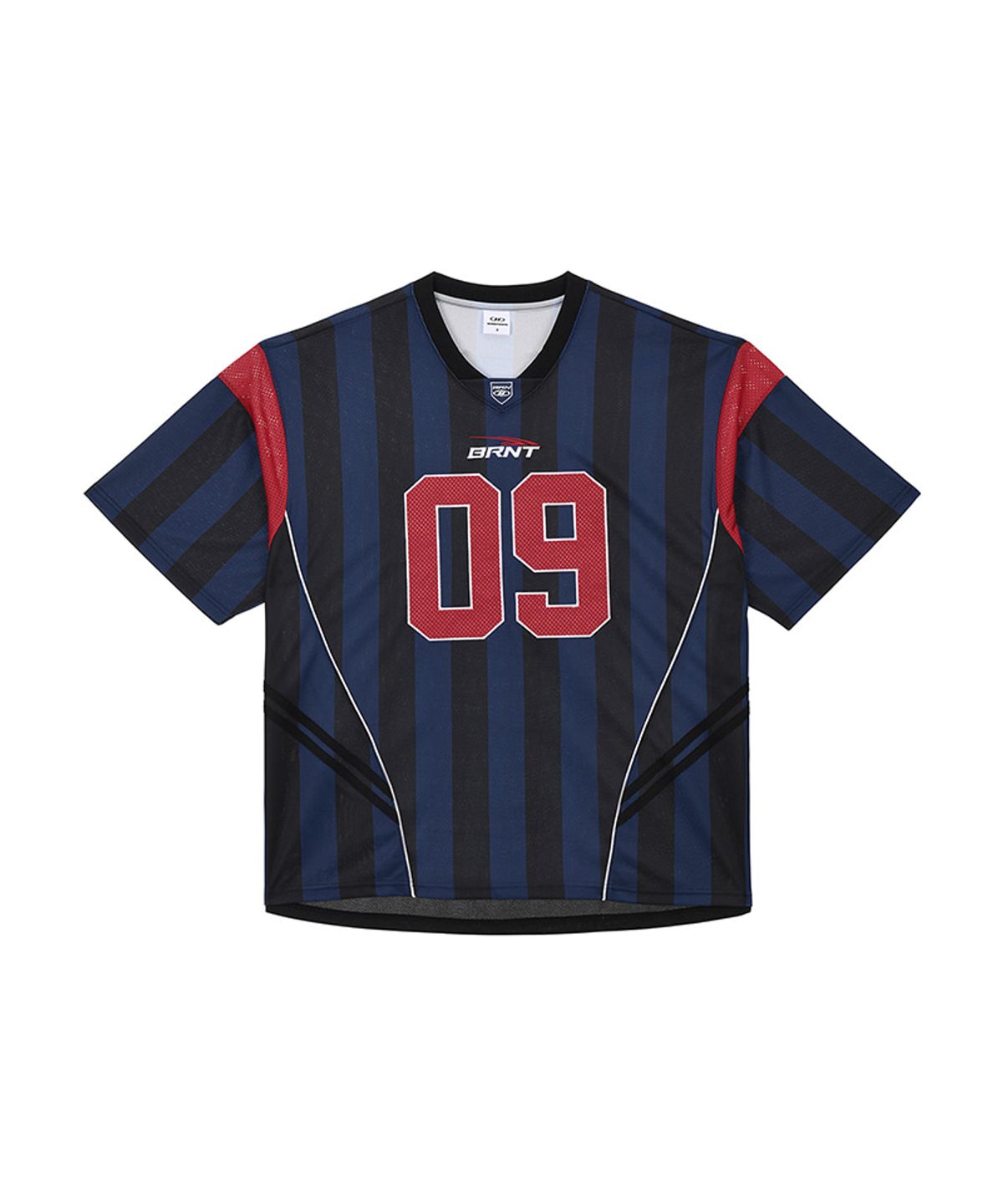 본투윈(BORN TO WIN) 09 APPLIQUE RUGBY JERSEY T-SHIRTS [BLUE]