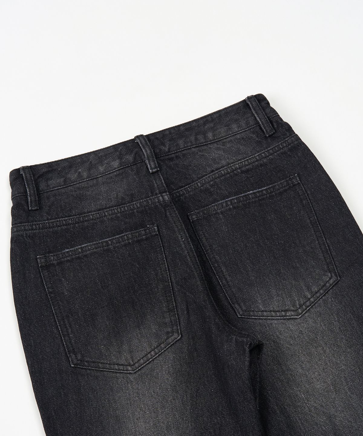 토피 우먼(TOFFEE WOMEN) W 레트로 로우라이즈 부츠컷 데님  (BLACK)
