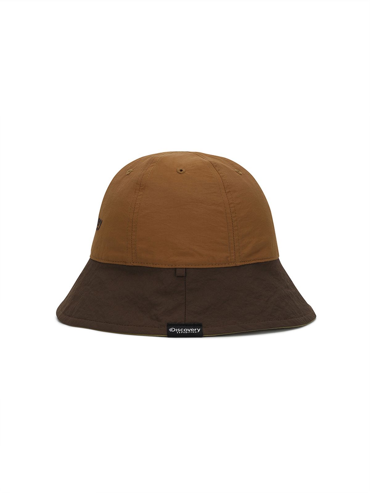 디스커버리 키즈(DISCOVERY KIDS) 컬러블럭 리버시블 햇 (BROWN)