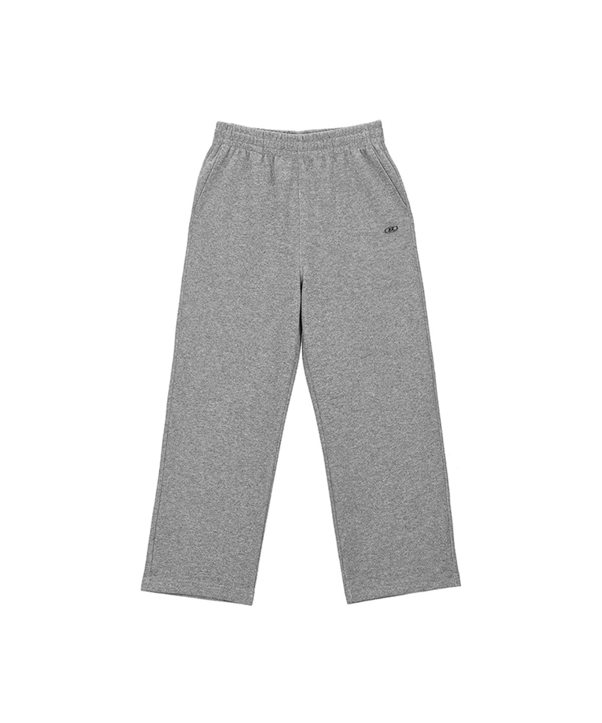 본투윈(BORN TO WIN) KNIT LIKE WIDE PANTS [MELANGE GREY]