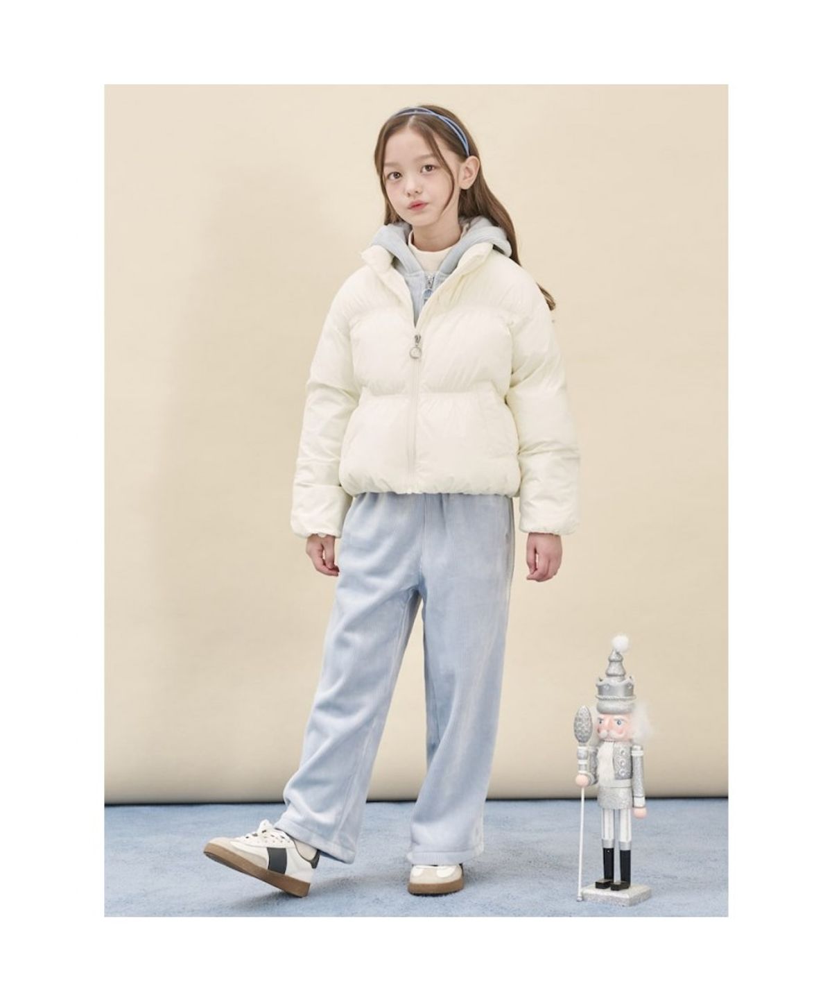 빈폴 키즈(BEANPOLE KIDS) 여아 볼륨 패딩 점퍼  아이보리 (BI5938G030) (BI5938G030)