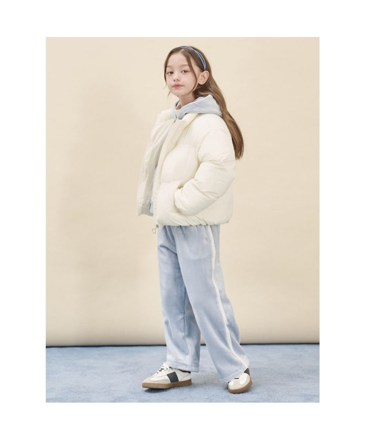 빈폴 키즈(BEANPOLE KIDS) 여아 볼륨 패딩 점퍼  아이보리 (BI5938G030) (BI5938G030)