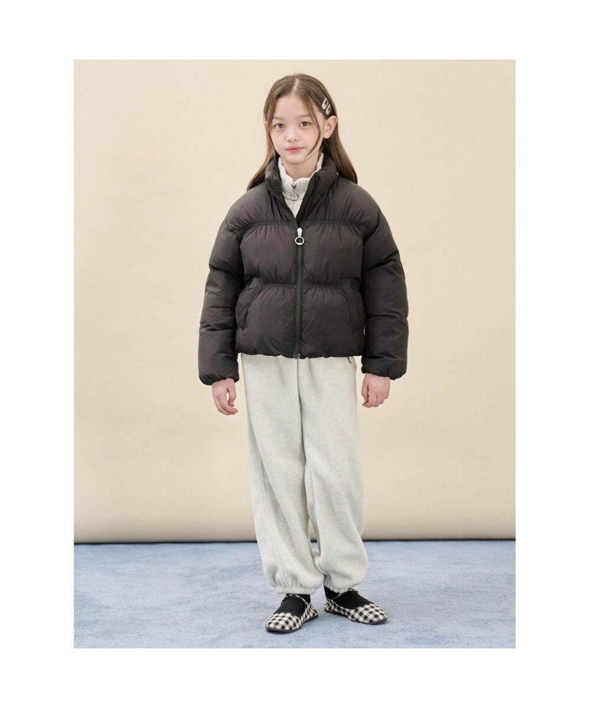 빈폴 키즈(BEANPOLE KIDS) 여아 볼륨 패딩 점퍼  블랙 (BI5938G035) (BI5938G035)