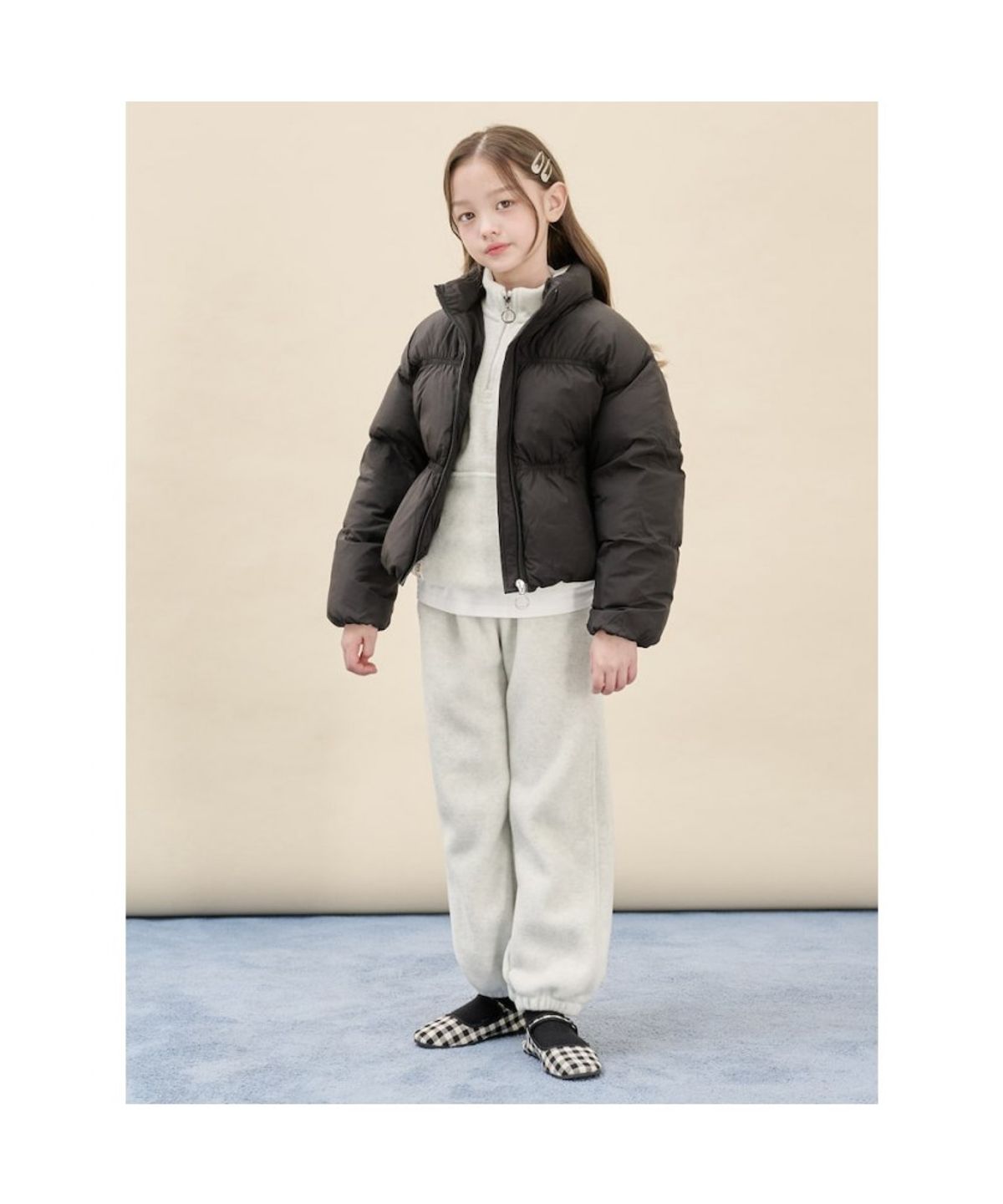 빈폴 키즈(BEANPOLE KIDS) 여아 볼륨 패딩 점퍼  블랙 (BI5938G035) (BI5938G035)