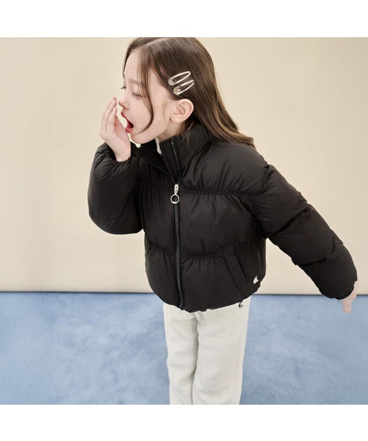 빈폴 키즈(BEANPOLE KIDS) 여아 볼륨 패딩 점퍼  블랙 (BI5938G035) (BI5938G035)