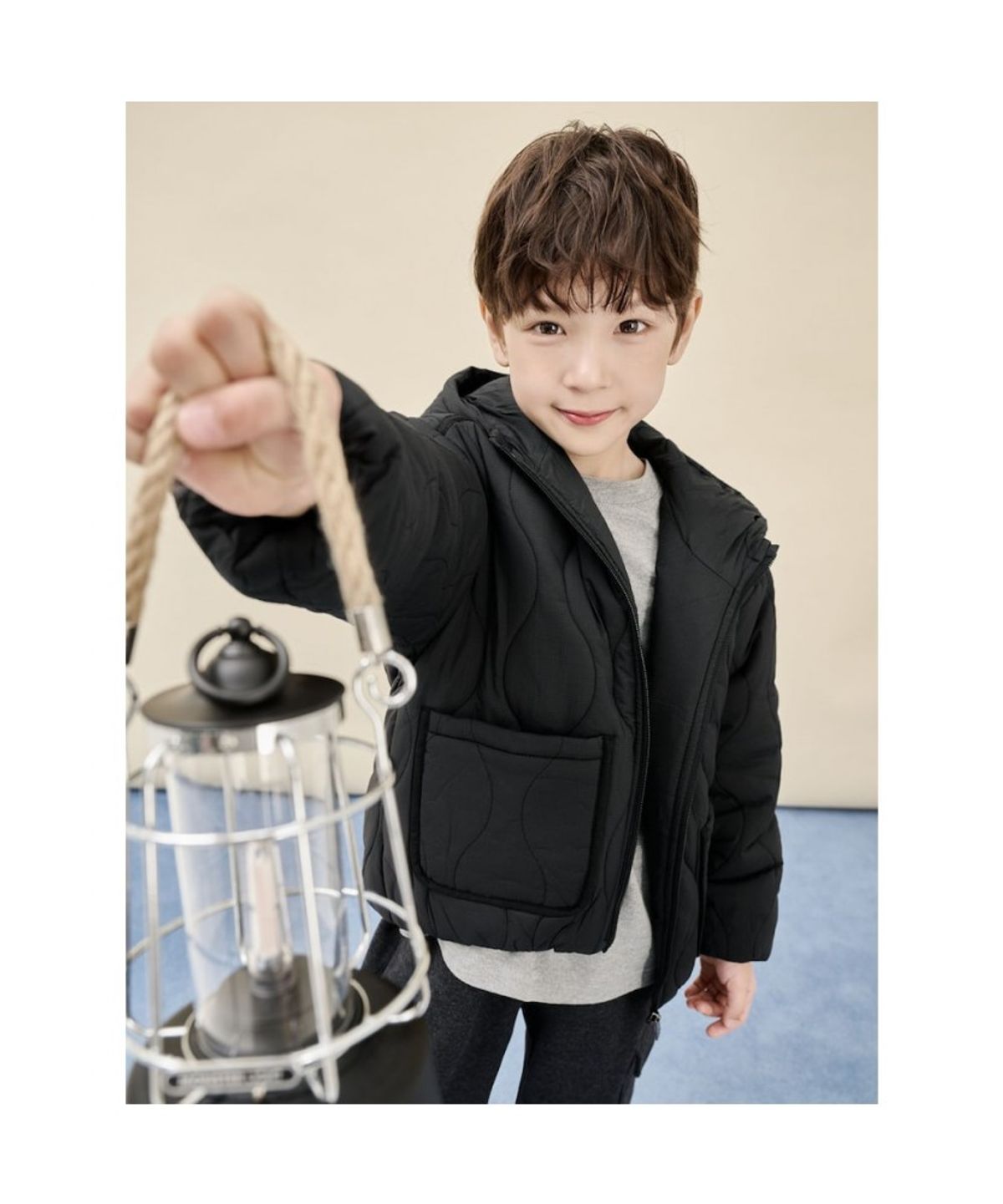 빈폴 키즈(BEANPOLE KIDS) 항아리 퀼팅 후드 패딩 점퍼  블랙 (BI5938U045) (BI5938U045)