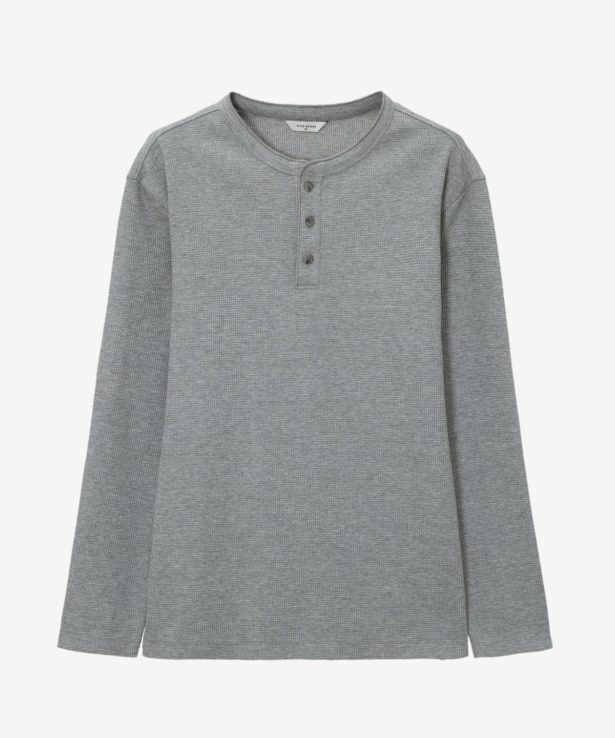 마인드브릿지(MINDBRIDGE) 와플 헨리넥 데일리 티셔츠 - 3color