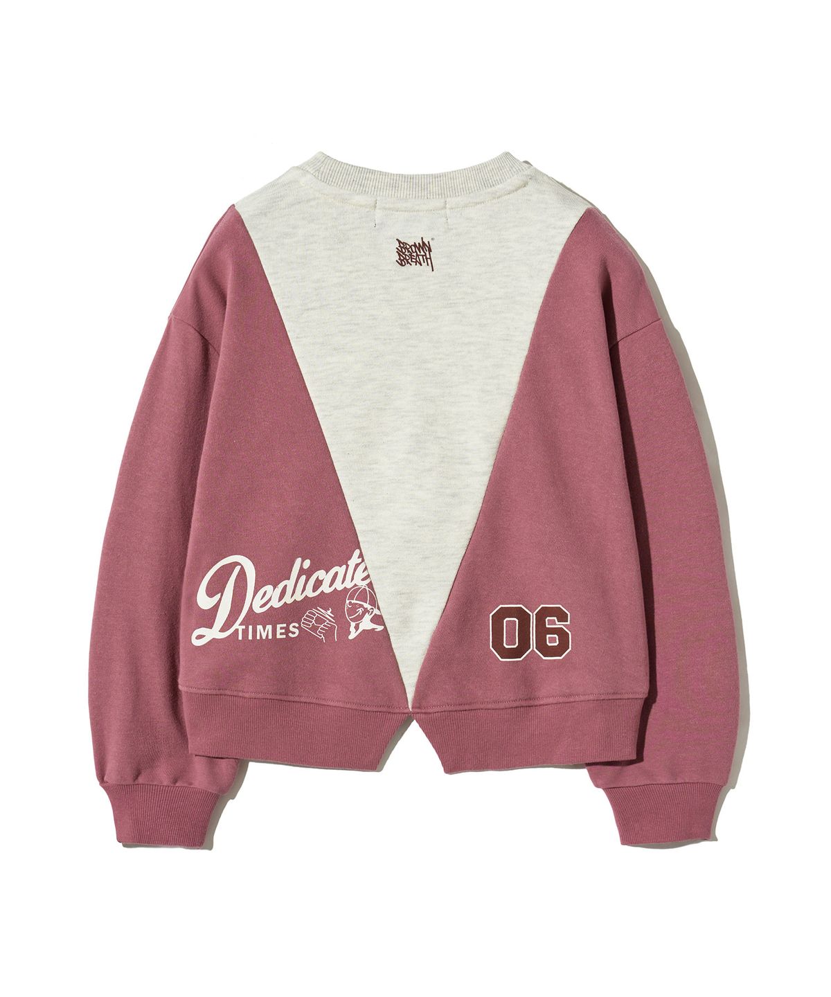 브라운브레스 키즈(BROWNBREATH KIDS) KIDS GIRL V CREWNECK - INDY PINK