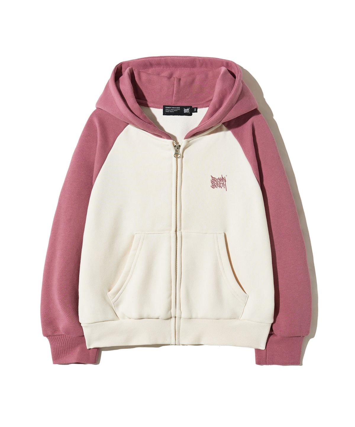 브라운브레스 키즈(BROWNBREATH KIDS) KIDS GIRL BB HOOD ZIP UP - INDY PINK