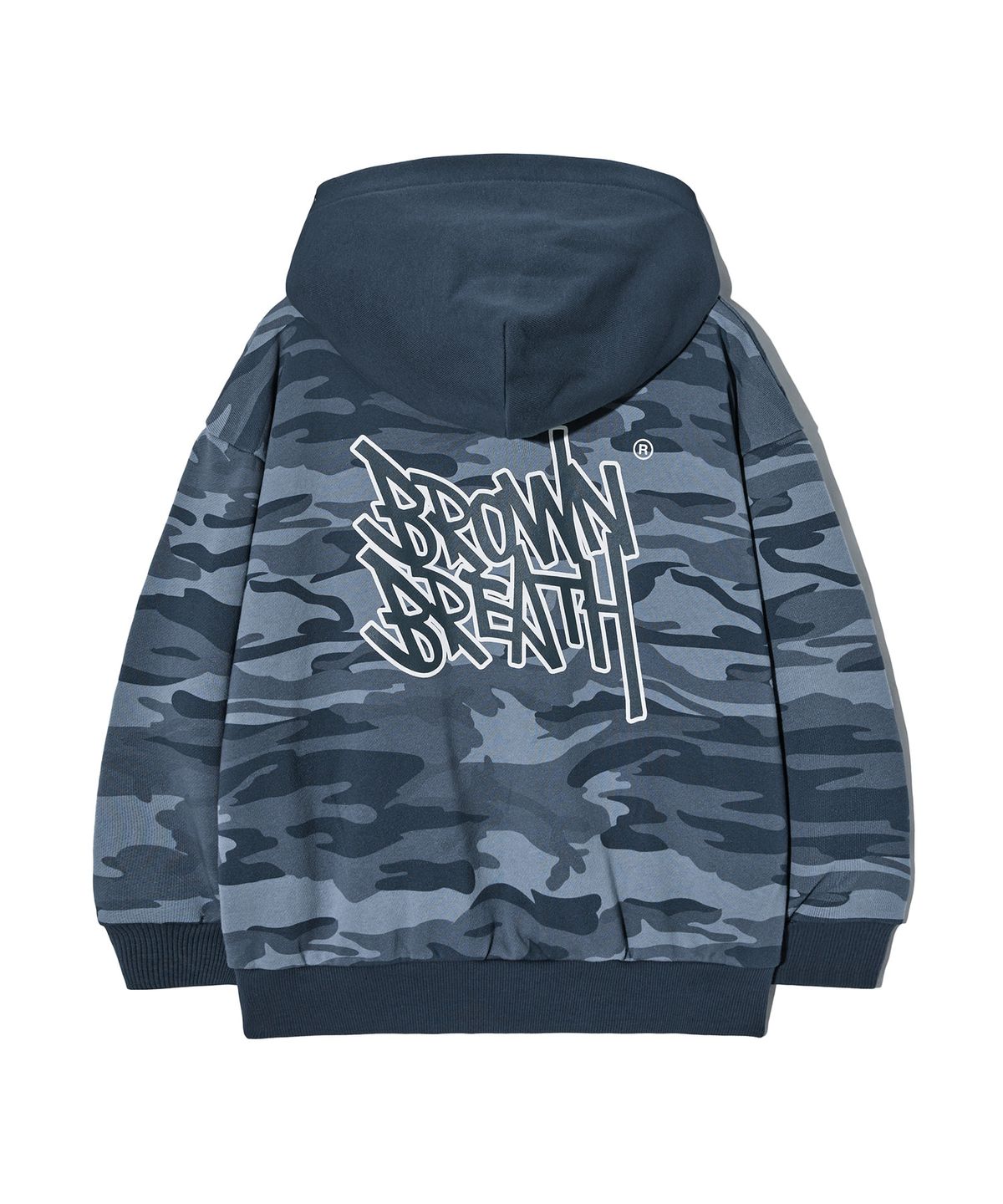 브라운브레스 키즈(BROWNBREATH KIDS) KIDS CAMO HOODIE - BLUE