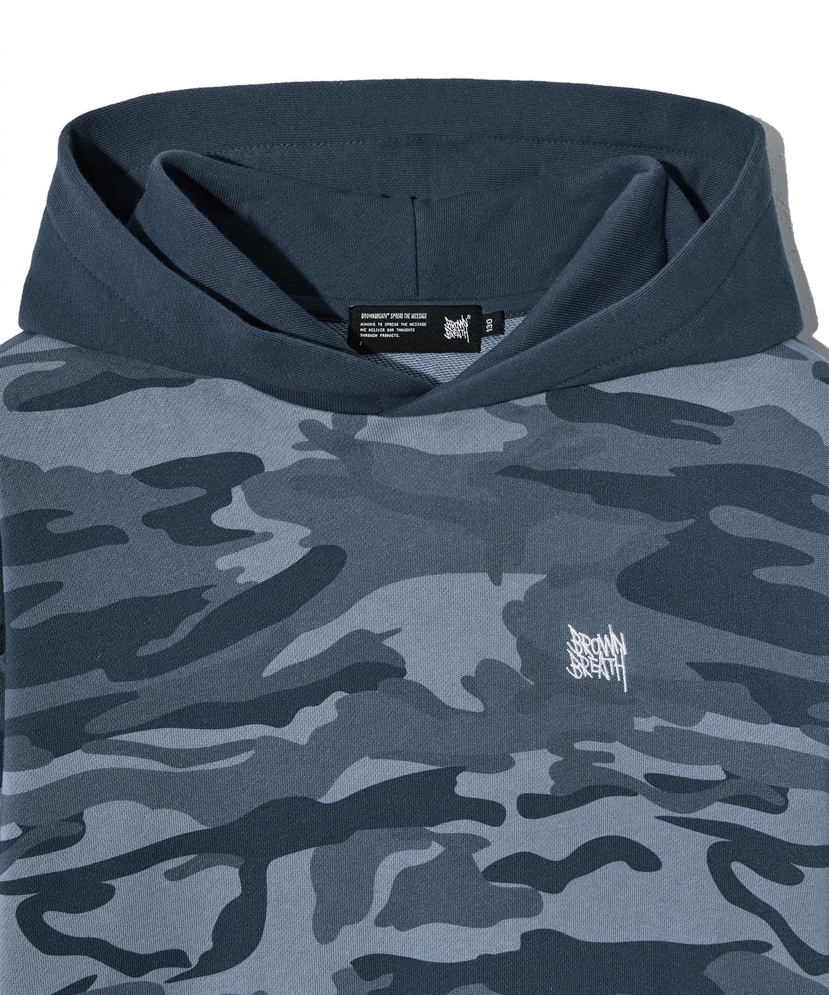 브라운브레스 키즈(BROWNBREATH KIDS) KIDS CAMO HOODIE - BLUE