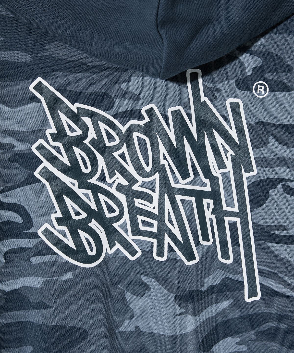 브라운브레스 키즈(BROWNBREATH KIDS) KIDS CAMO HOODIE - BLUE