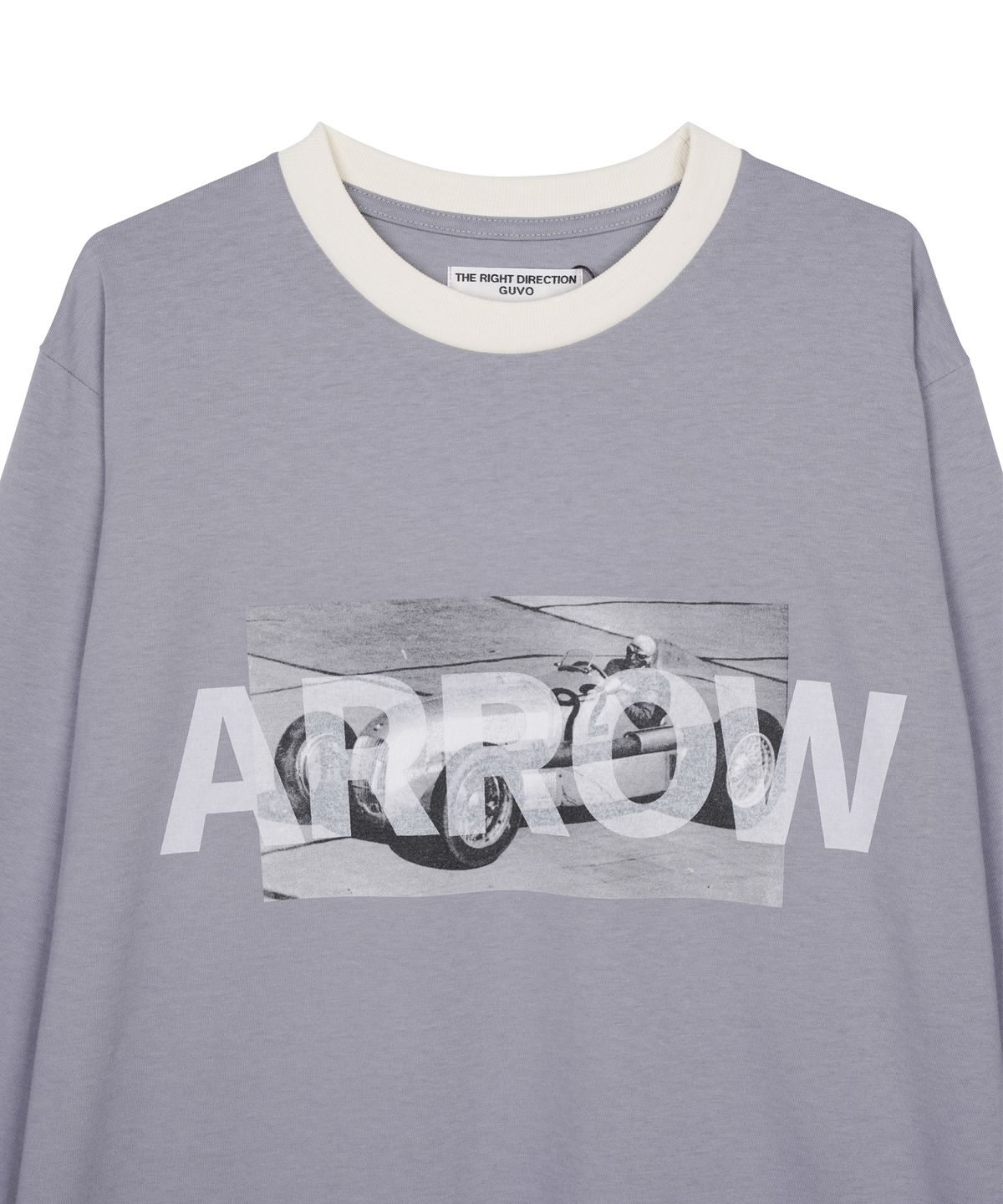 구보(GUVO) ARROW tee, lilac-grey