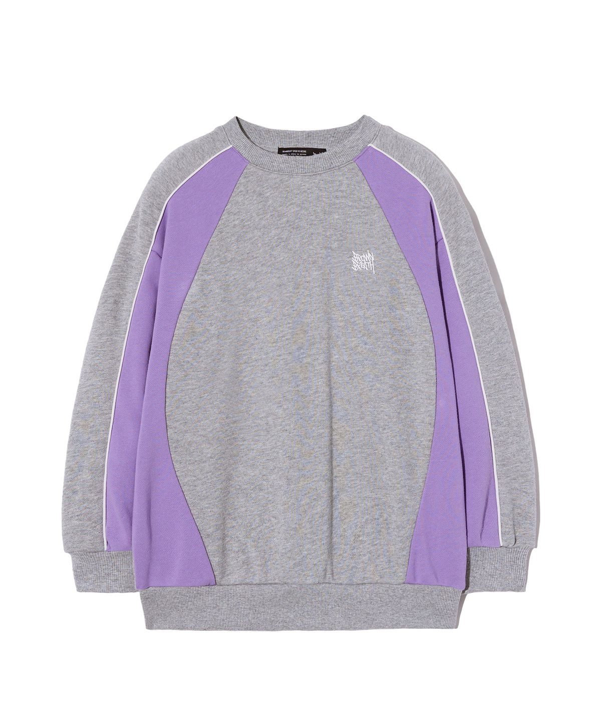 브라운브레스 키즈(BROWNBREATH KIDS) KIDS TAG COLOR BLOCK CREWNECK - M/GREY