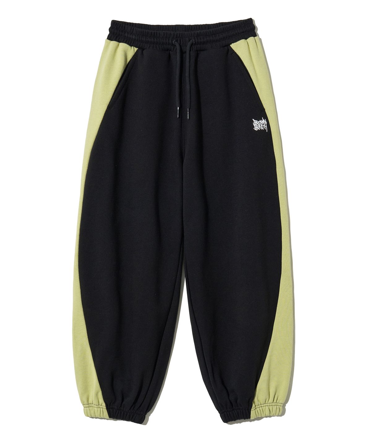 브라운브레스 키즈(BROWNBREATH KIDS) KIDS TAG COLOR BLOCK SWEATPANTS - BLACK