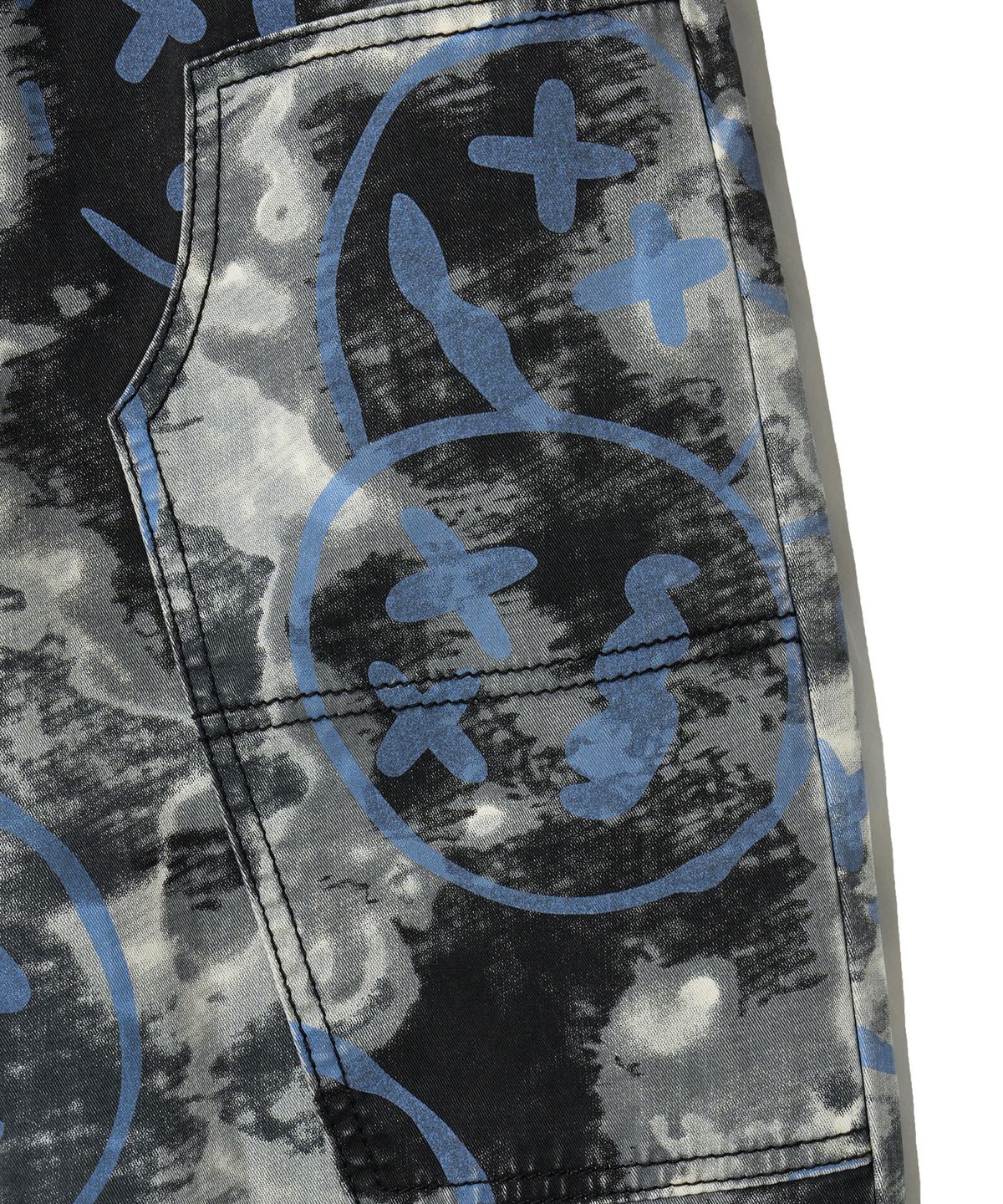 브라운브레스 키즈(BROWNBREATH KIDS) KIDS CAMO SMILE PANTS - DARK GREY