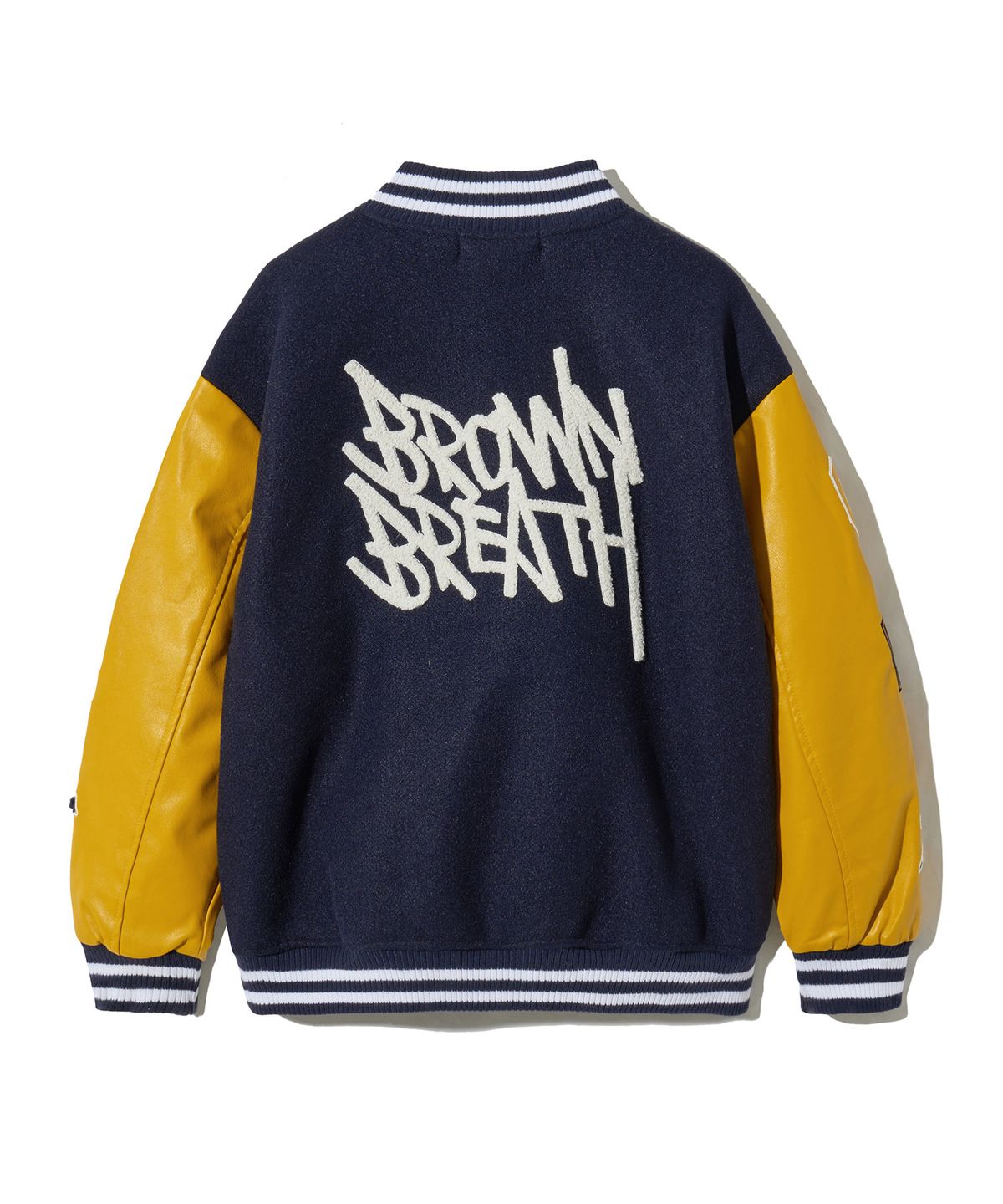 브라운브레스 키즈(BROWNBREATH KIDS) KIDS BB PATCHES VARSITY JACKET - NAVY