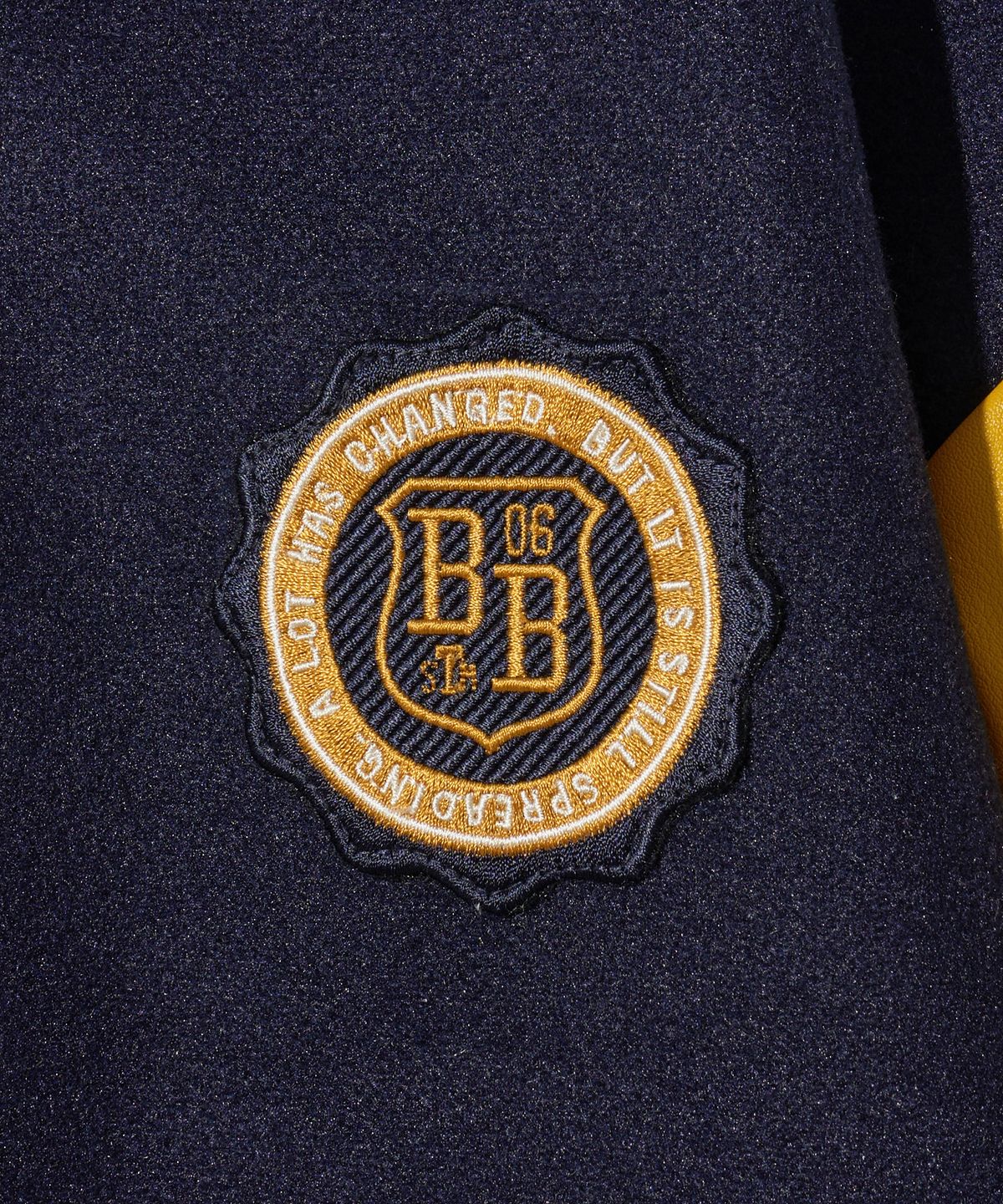 브라운브레스 키즈(BROWNBREATH KIDS) KIDS BB PATCHES VARSITY JACKET - NAVY