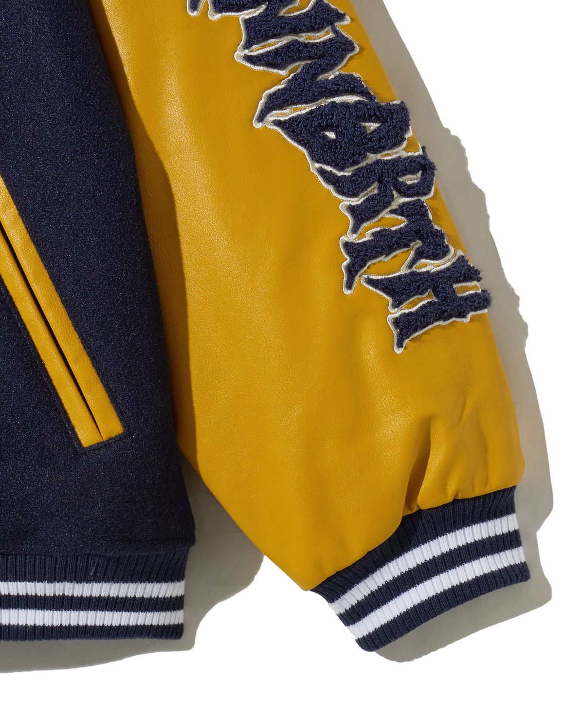 브라운브레스 키즈(BROWNBREATH KIDS) KIDS BB PATCHES VARSITY JACKET - NAVY
