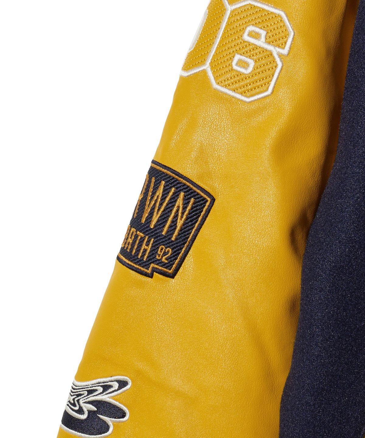 브라운브레스 키즈(BROWNBREATH KIDS) KIDS BB PATCHES VARSITY JACKET - NAVY