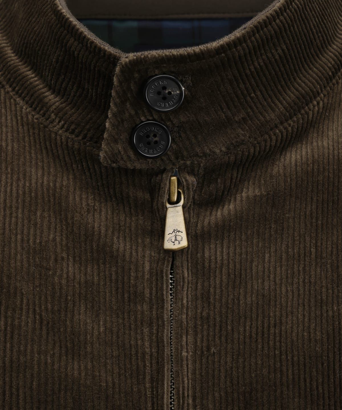 브룩스 브라더스(BROOKS BROTHERS) 코듀로이 헤링턴 점퍼 (브라운) (BBOTMBF302)