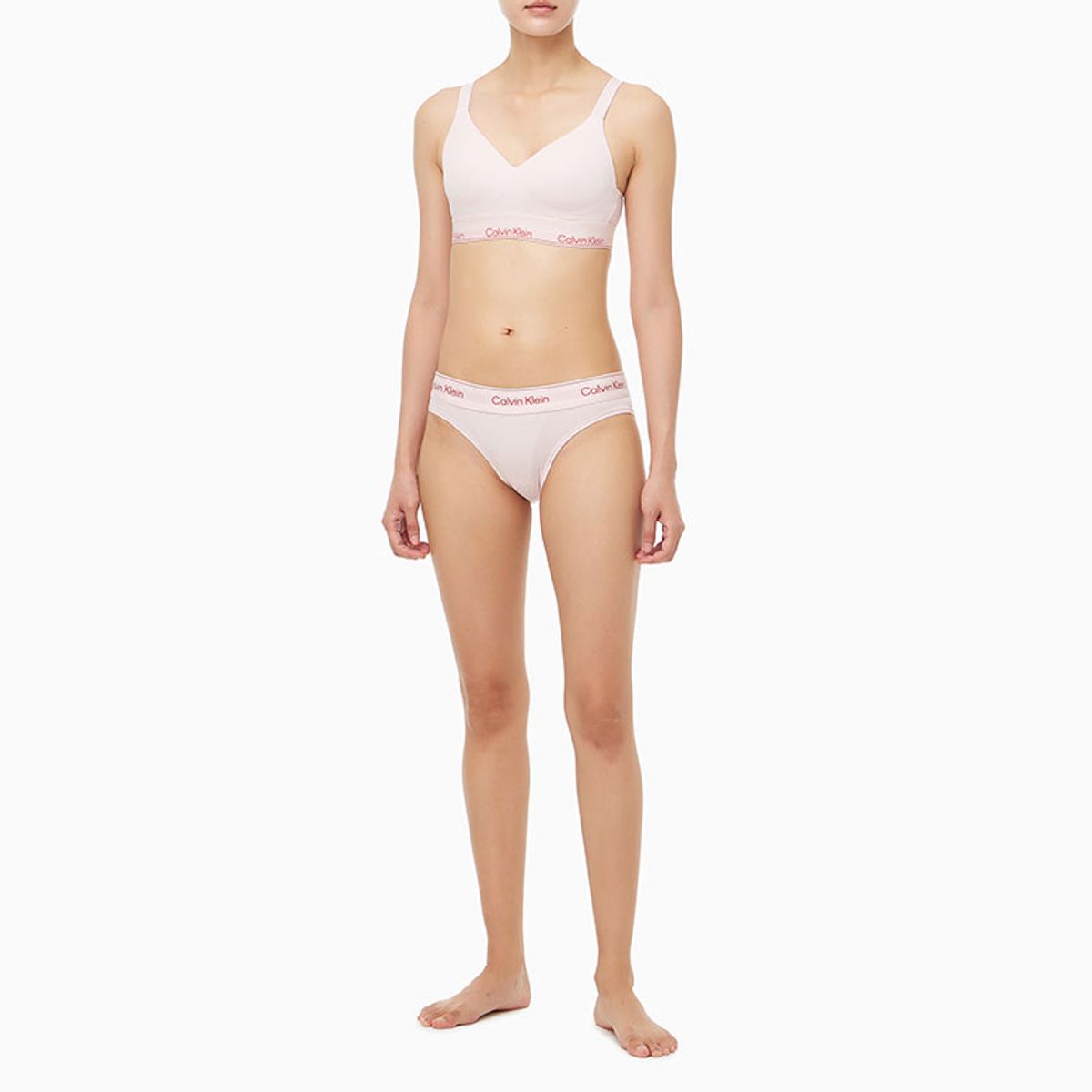 캘빈클라인 언더웨어(CALVIN KLEIN UNDERWEAR) 여성 아이콘 코튼 모달 리프트 브라렛_QF8500ADTFF