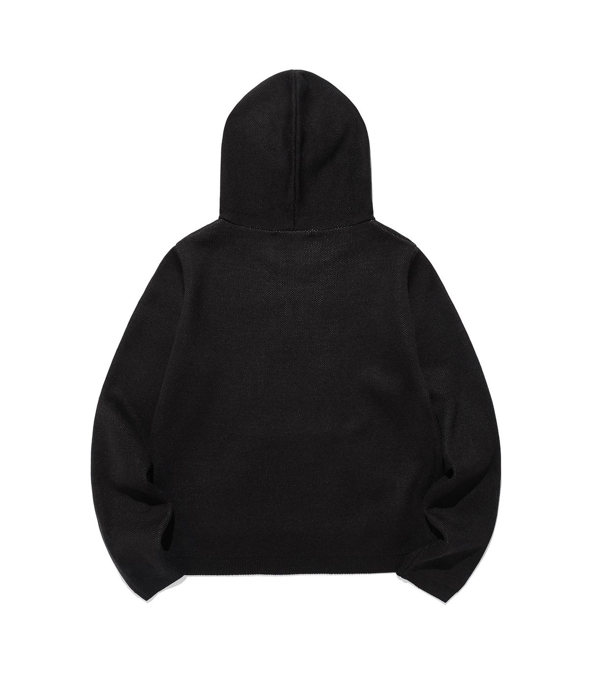 나이스고스트클럽(NICEGHOSTCLUB) GG FLAG HOODIE KNIT_BLACK(NG2FFFK690A)