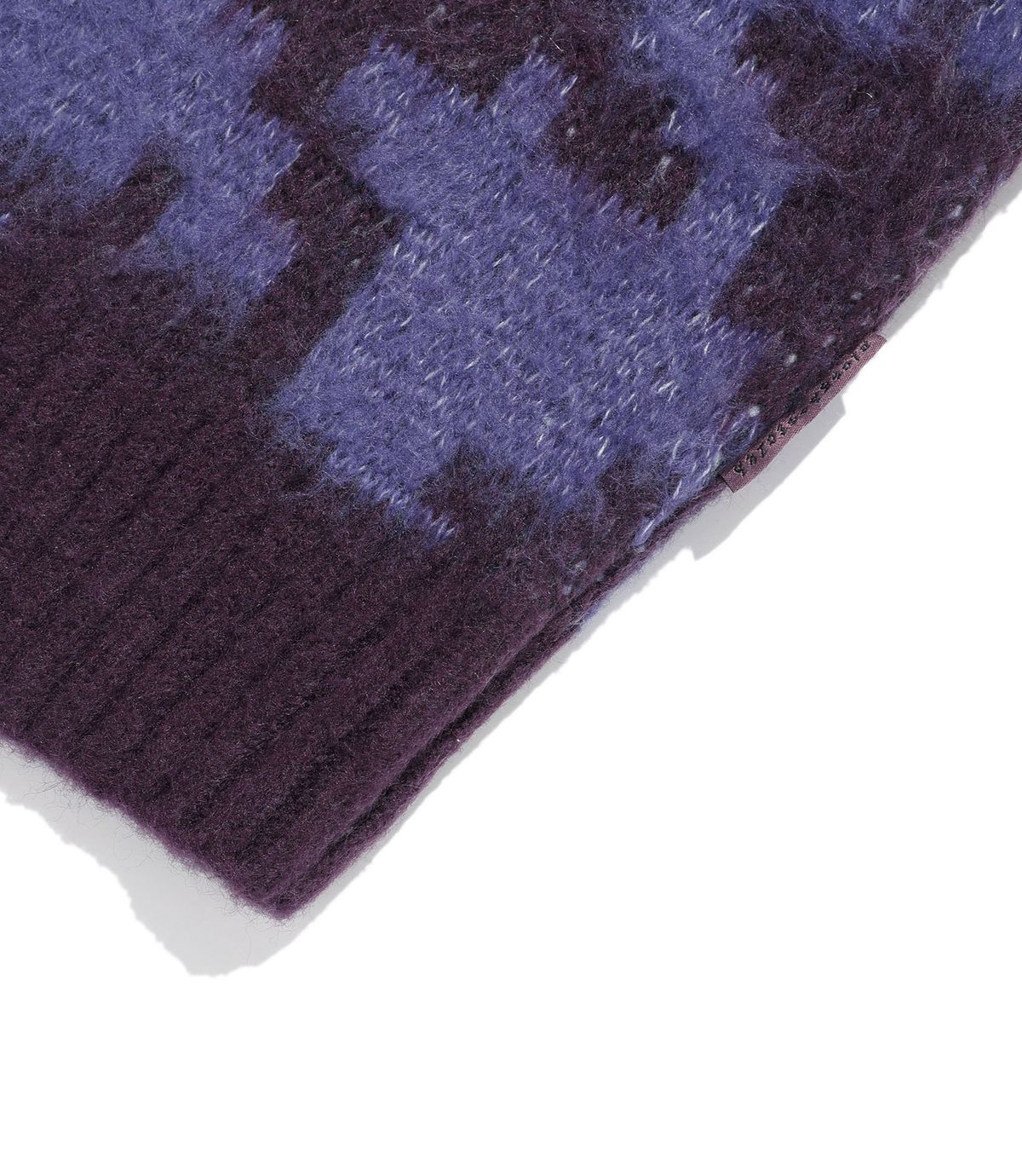 나이스고스트클럽(NICEGHOSTCLUB) HOUNDSTOOTH DEVIL ROSE KNIT_PURPLE(NG2FFUK600A)