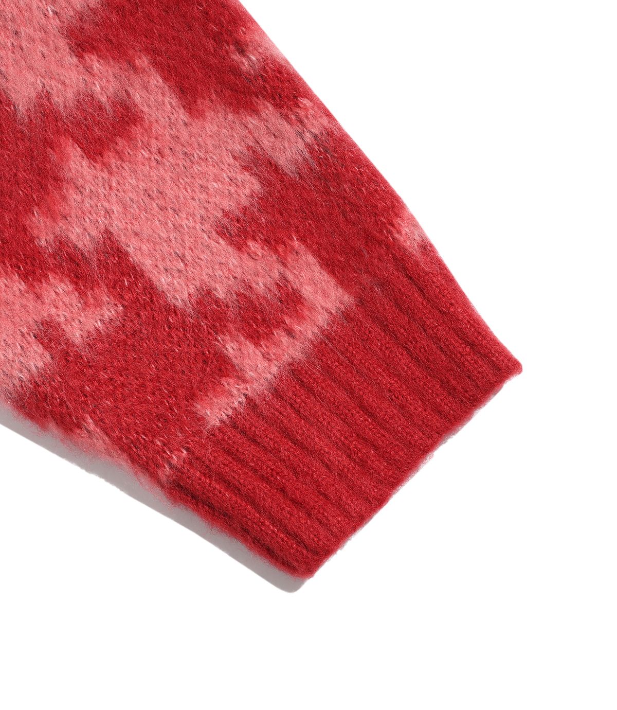 나이스고스트클럽(NICEGHOSTCLUB) HOUNDSTOOTH DEVIL ROSE KNIT_PINK(NG2FFUK600A)