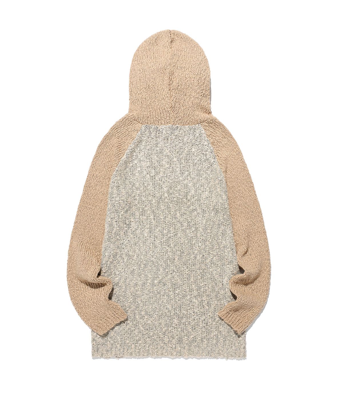 나이스고스트클럽(NICEGHOSTCLUB) DRESS HOODIE KNIT_BEIGE(NG2FFUK691A)